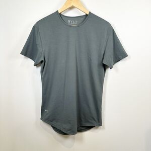 BYLT Shirt Mens Small Green Lux Drop Cut S/S Short Sleeve Stretch Casual